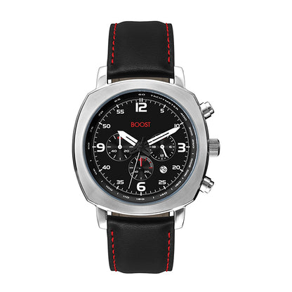 45.5mm Steel Chronograph Black Dial Watch - WC8826