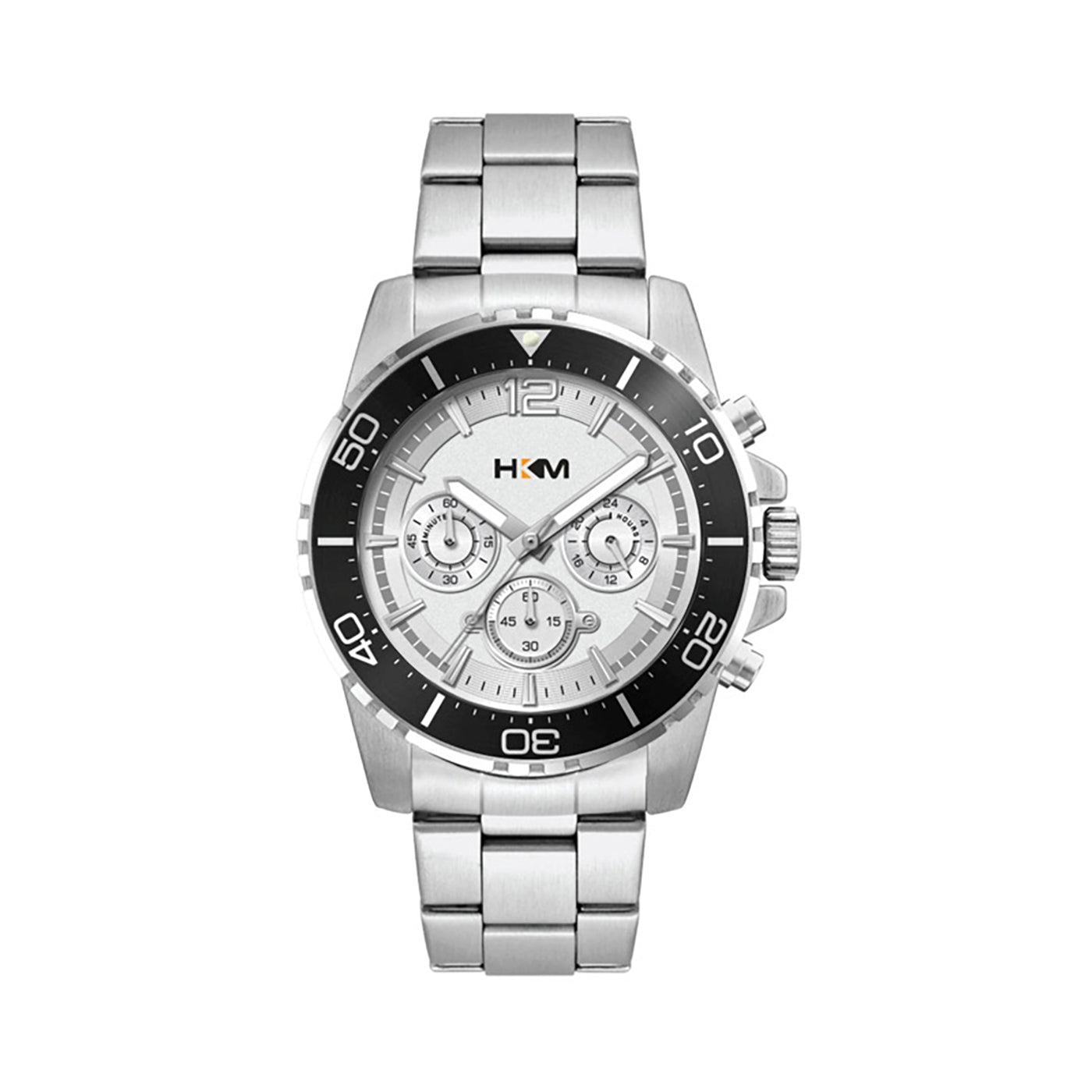 44mm Steel Bracelet Chronograph Watch