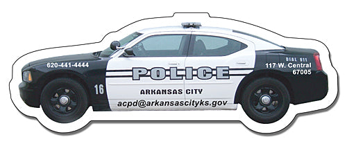 Magnet Police Car Shape 25 Mil.