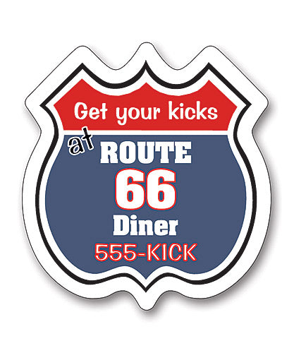 Magnet Road Sign Shape 25 Mil.