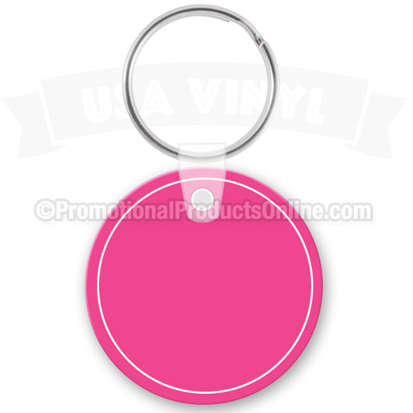 Round Circle Vinyl Keychains PP6317